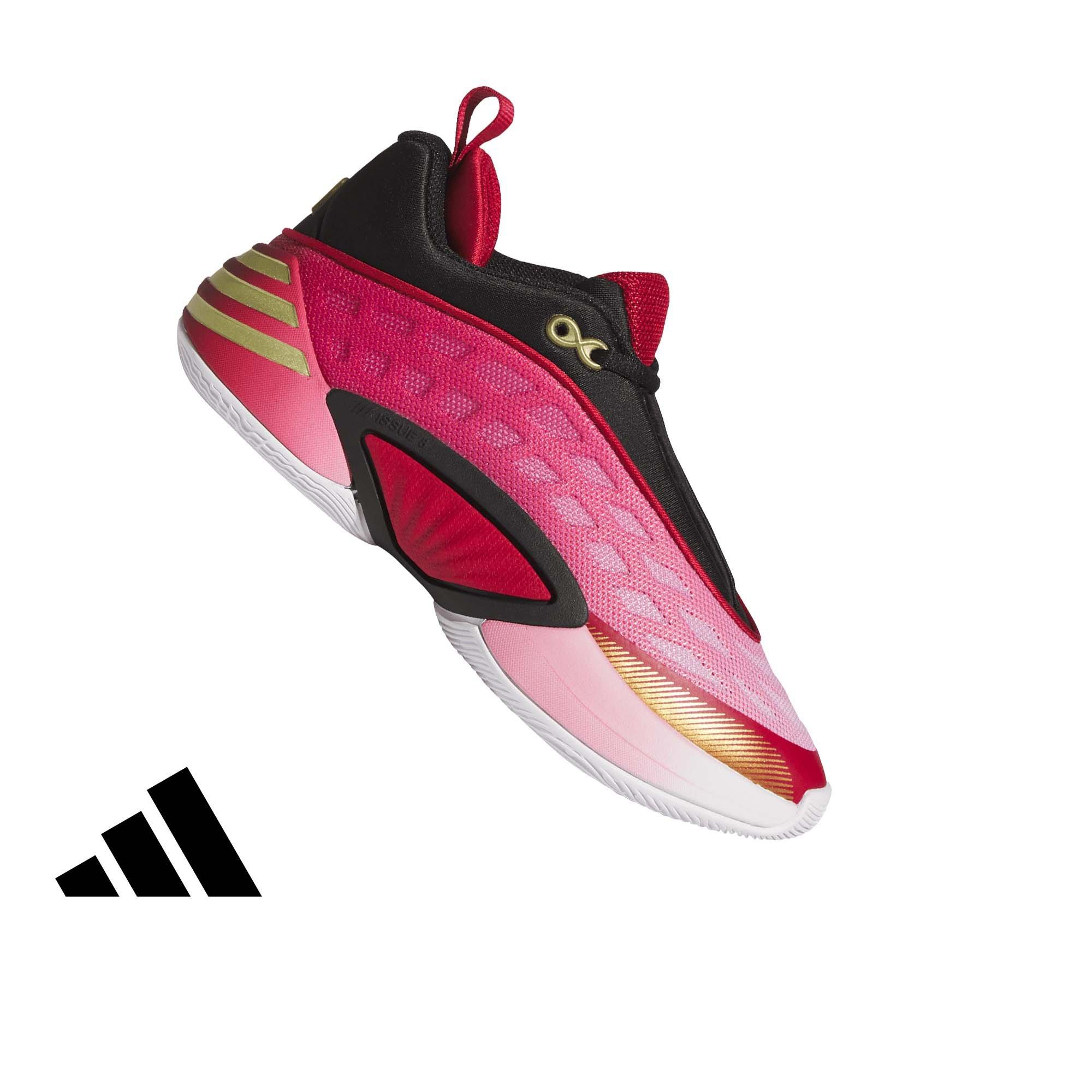 adidas D.O.N. Issue 8 "Ftwr White/Team Victory Red/Core Black" Grade School Boys' Basketball Shoe - WHITE/RED/BLACK
